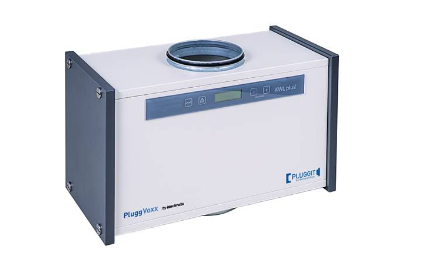 PLUGGIT PluggVoxx air treatment NW 150 for room ventilation units.
Reduces odours, bacteria, viruses and pollen by means of air ionisation and UV treatment.
