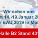 Besuchen Sie uns auf der BAU 2019!